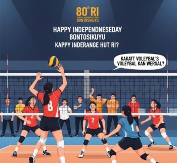 Rencana Peringatan HUT RI Bontosikuyu Dipertanyakan: Voli Putri Ada, Voli Putra ke Mana?