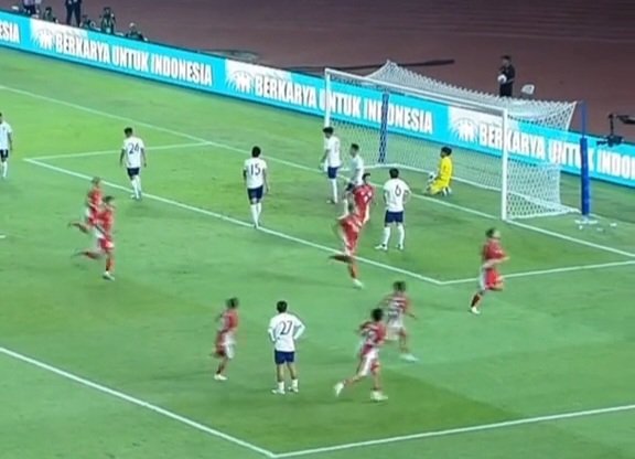 Timnas Indonesia Unggul 4-0 Atas Chinese Taipei di Babak Pertama