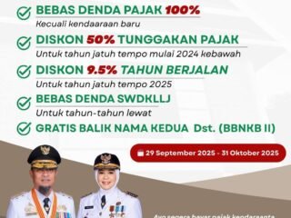Kabar Gembira! Pemprov Sulsel Gratiskan Denda dan Beri Diskon Pajak Kendaraan Bermotor