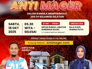 Semarak Jalan Sehat Anti Mager HUT ke-356 Sulsel, Hadiah Rumah hingga Umroh Diperebutkan!
