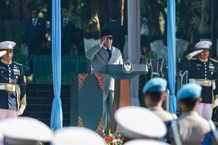 Presiden Prabowo Pimpin Upacara Perdana Hari Kesaktian Pancasila di Lubang Buaya