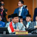 Prabowo Subianto, Presiden Republik Indonesia, menghadiri sesi pleno Konferensi Tingkat Tinggi (KTT) ke-47 ASEAN